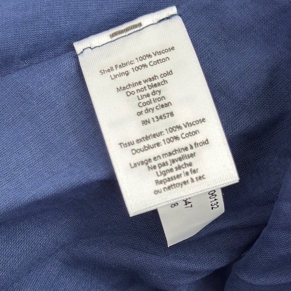 Romantic Vineyard Vines Elegant Blue Floral Maxi Dress - Picture 12 of 12